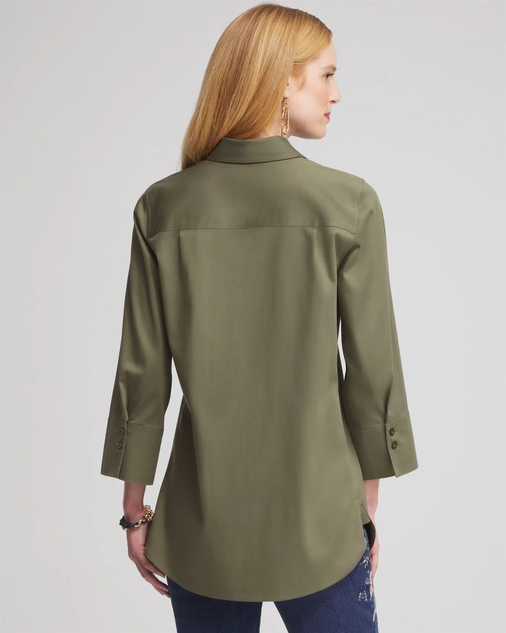 No Iron™ Stretch 3/4 Sleeve Tunic | Chico's